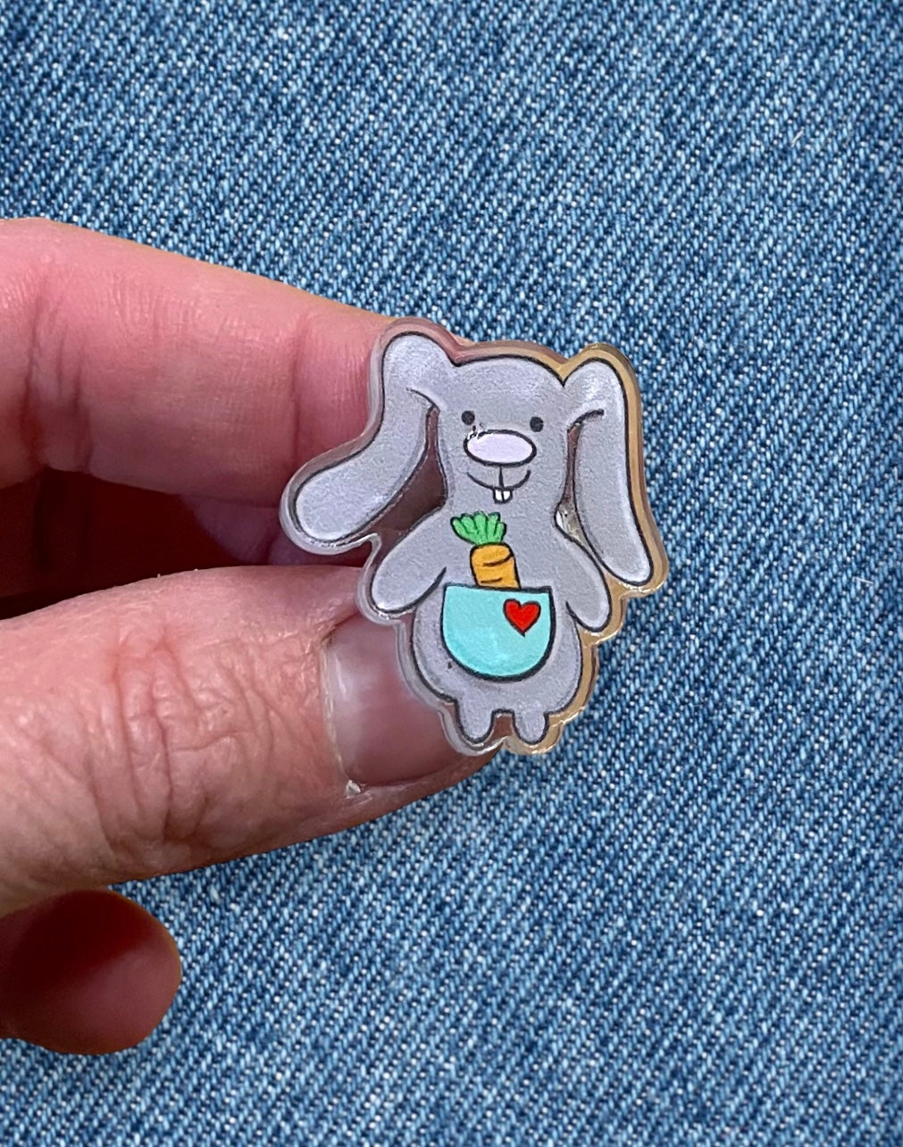 Bunny Acrylic Pin