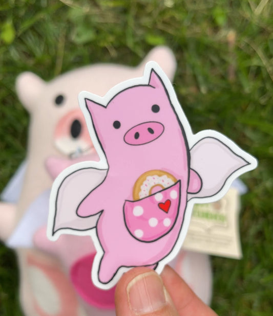 Flying Pig Sticker