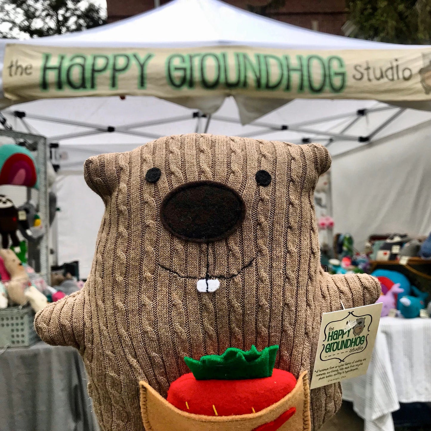 Happy Groundhog Stuffed Animal