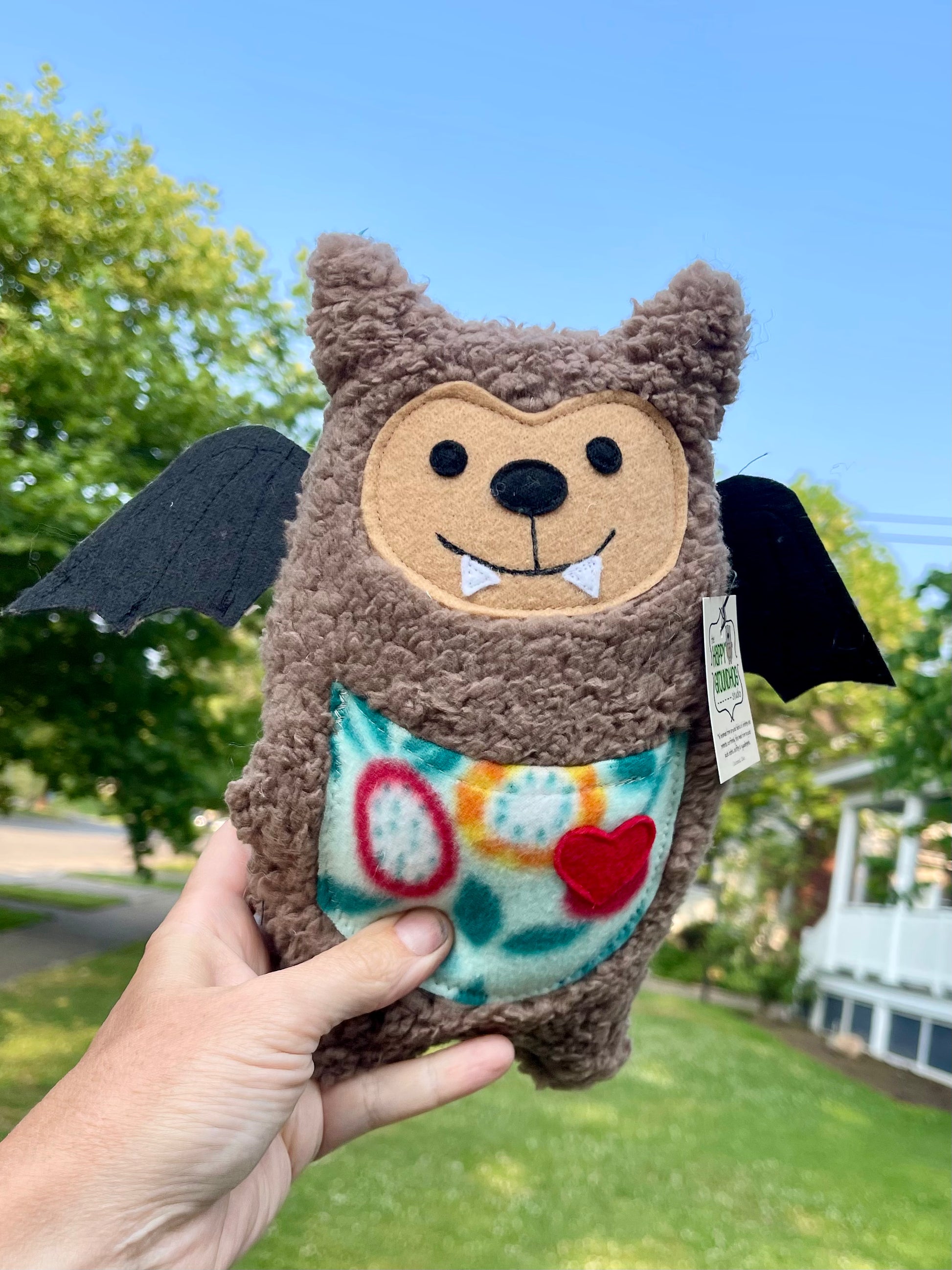 Bat Stuffed Animal The Happy Groundhog Studio