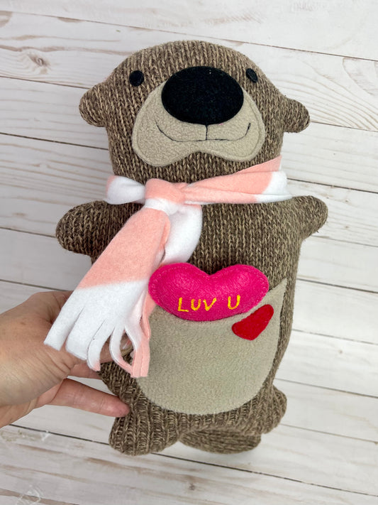 Valentines River Otter plushie