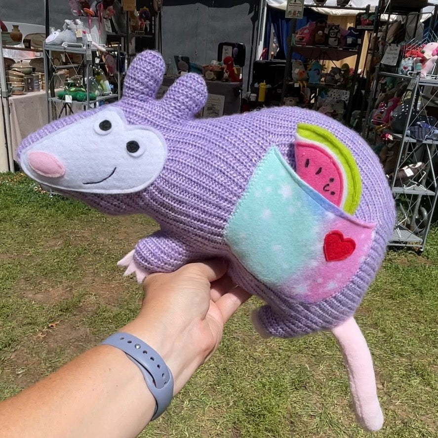 Purple Opossum Stuffed Animal