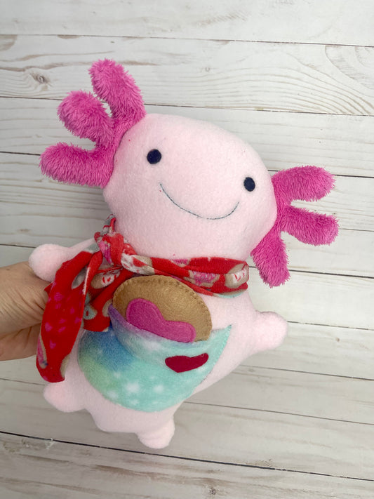 Valentines Axolotl Plushie