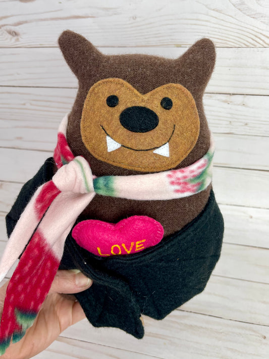 Valentines  Bat plushie