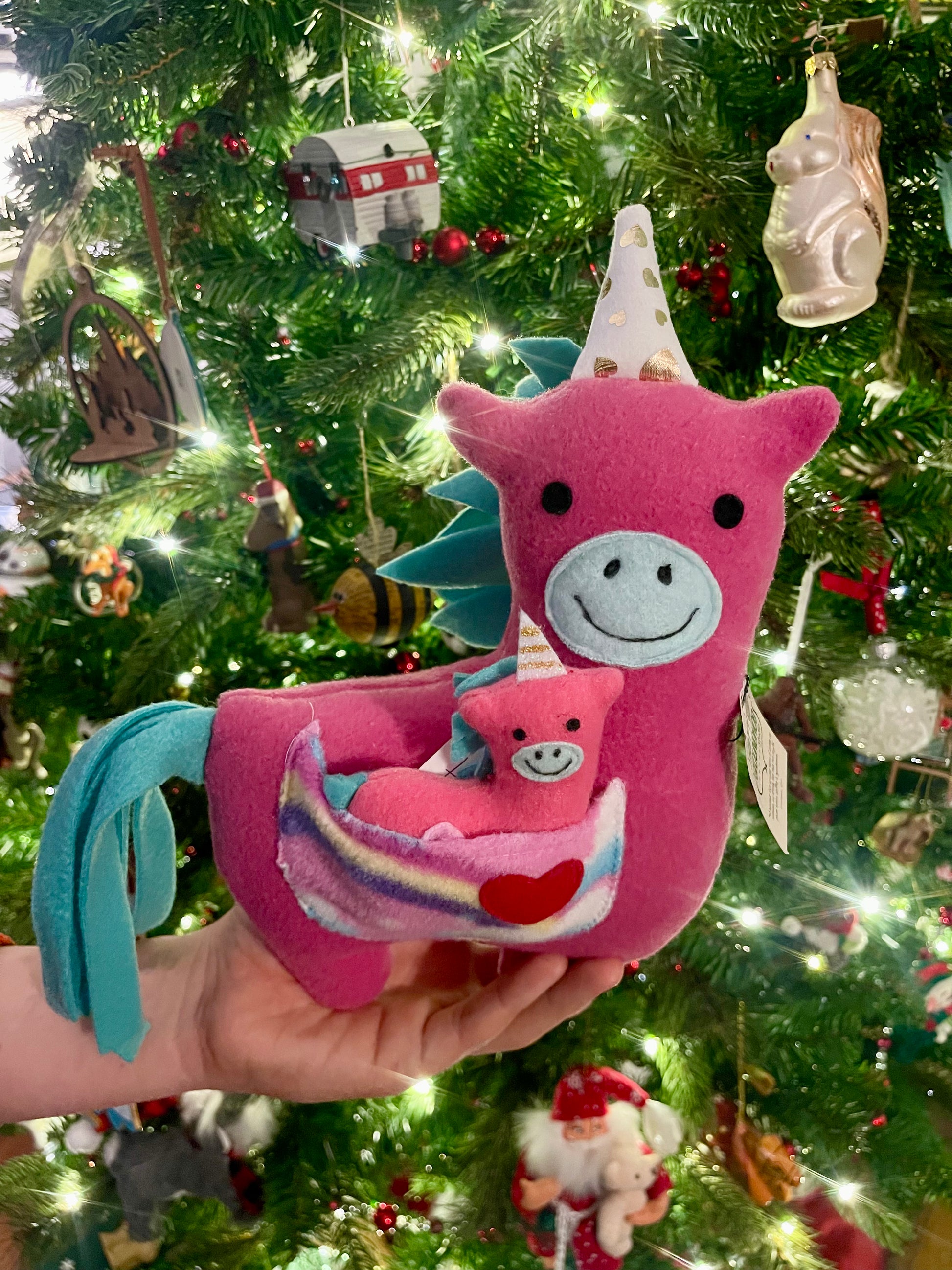 Happy unicorn top stuffed animal