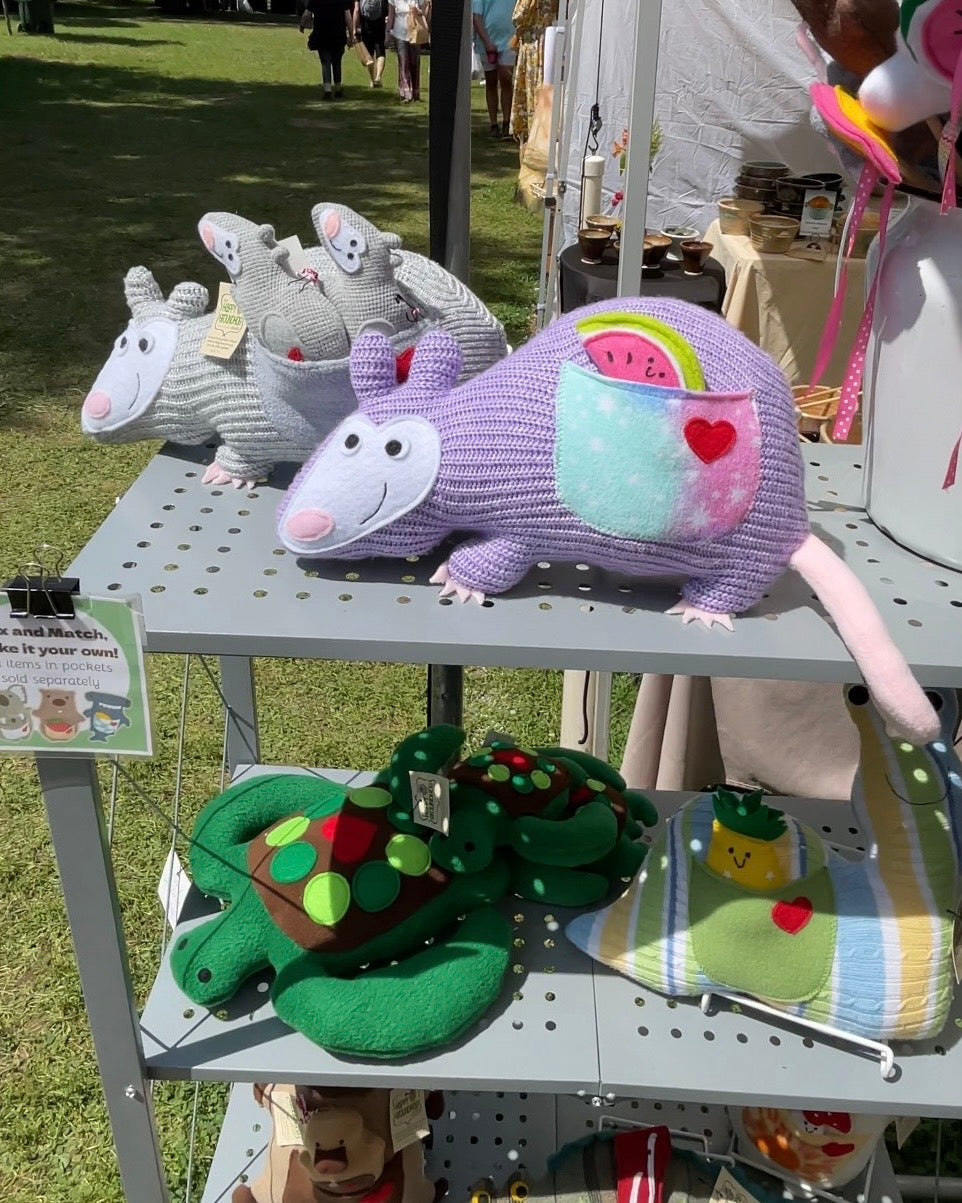 Purple Opossum Stuffed Animal