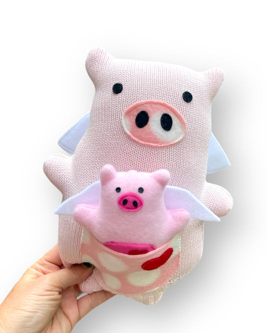 Flying Pig Stuffed Plush