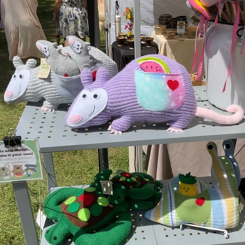 Purple Opossum Stuffed Animal