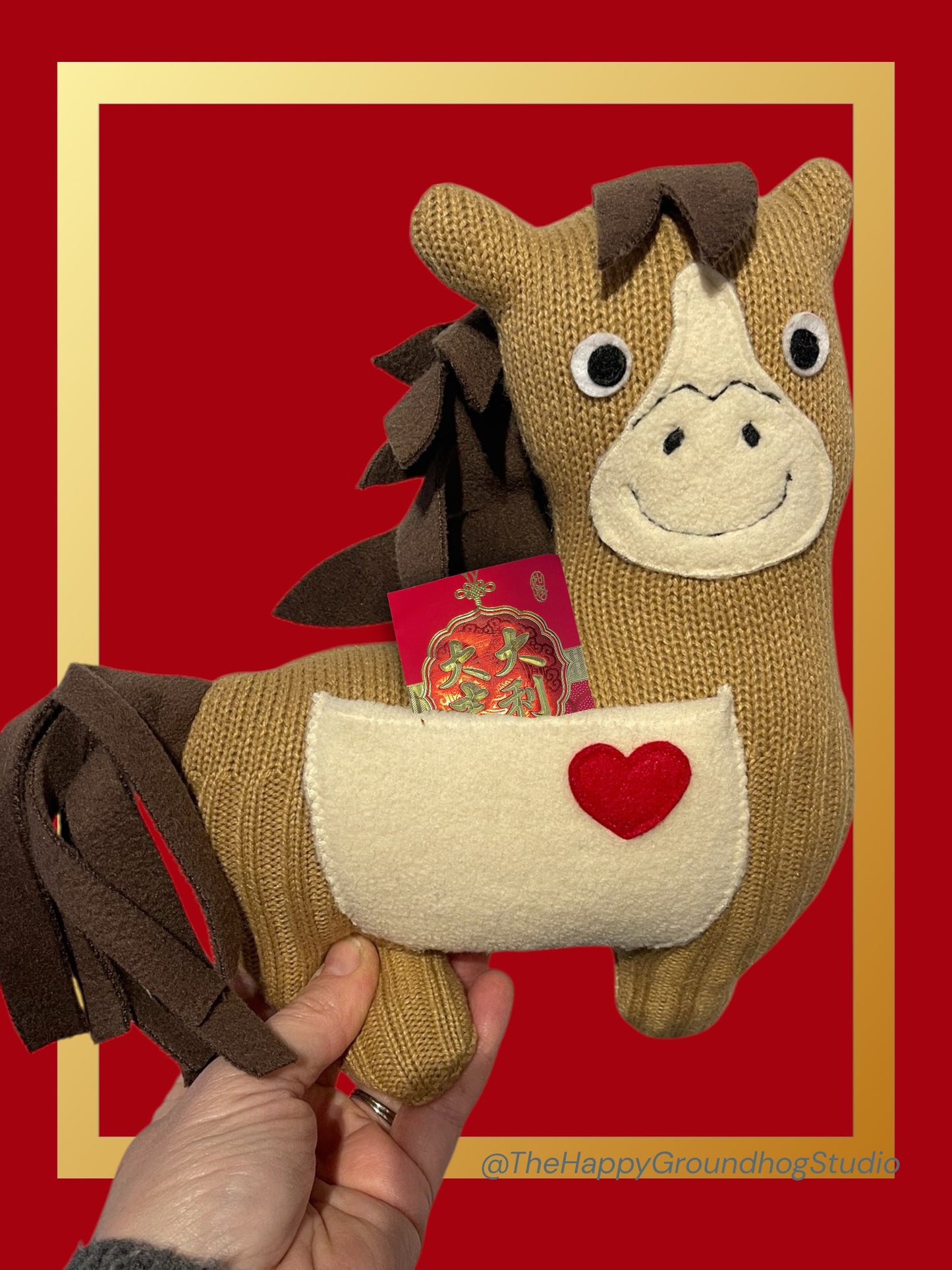 Lunar New year Horse Plushie