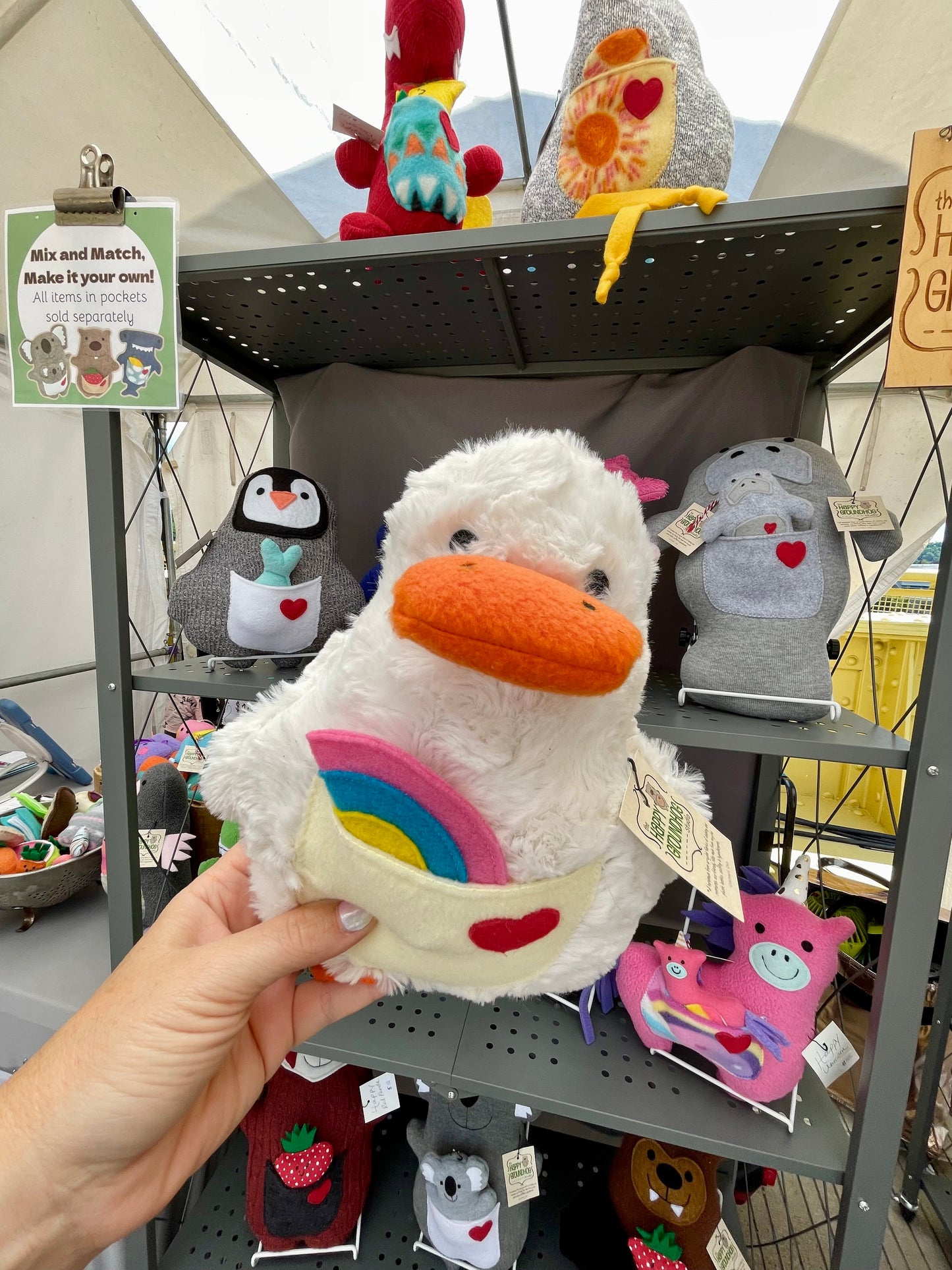 Duck stuffed animal