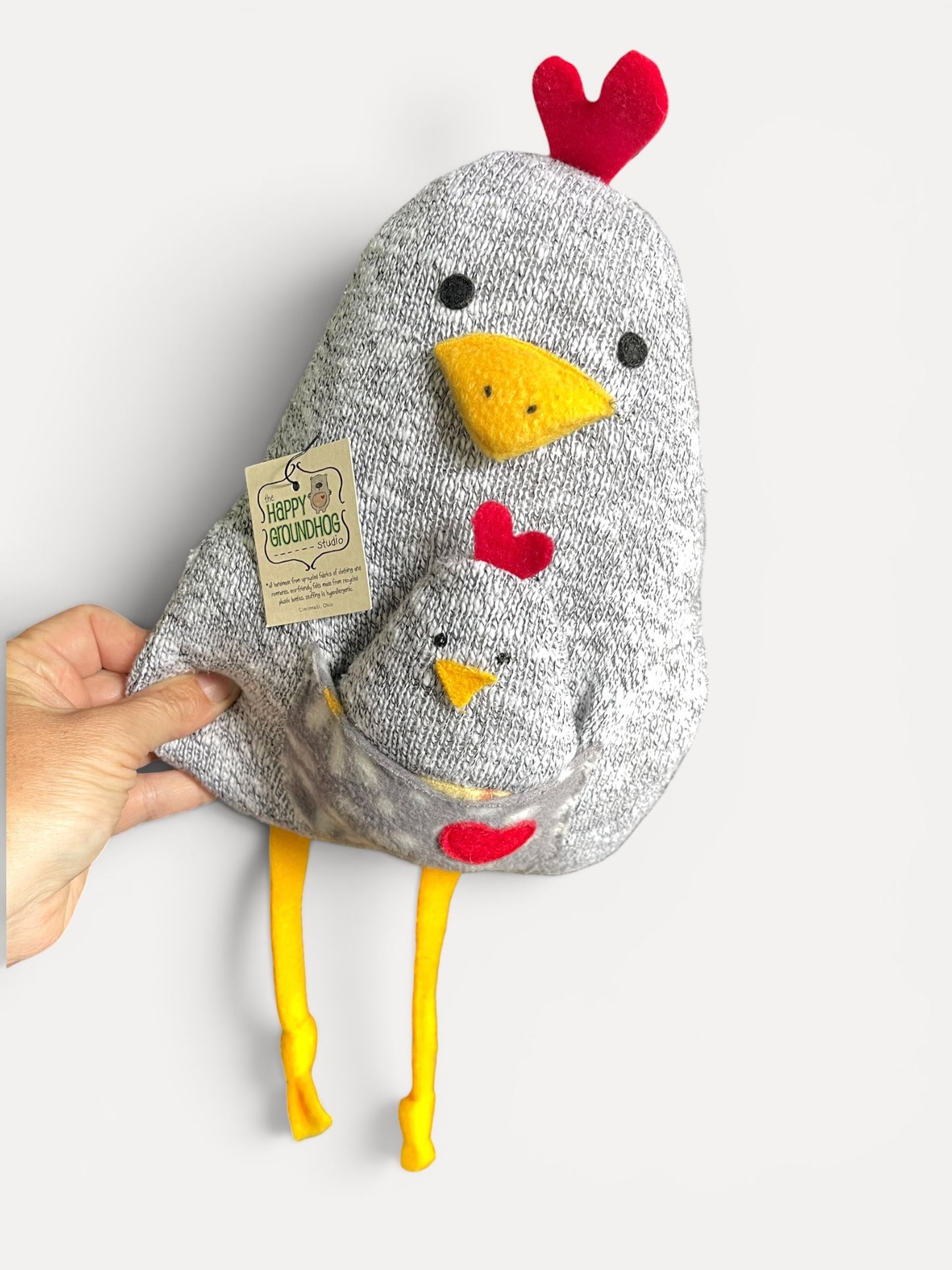 Chicken stuffed animal plush eco friendly