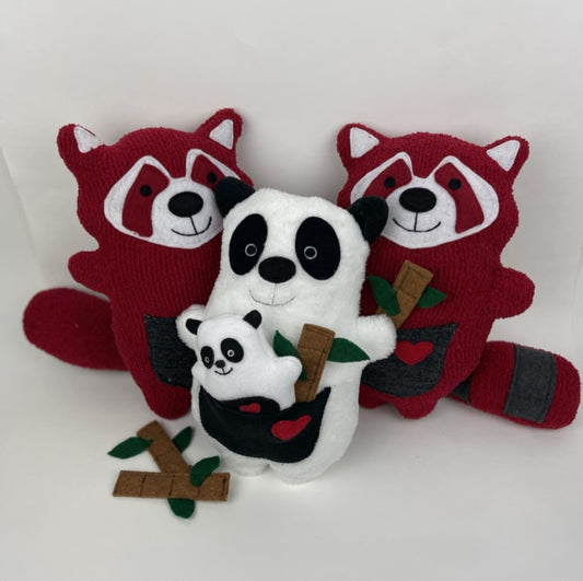 Ecofriendly Panda Bear stuffed animal plushie