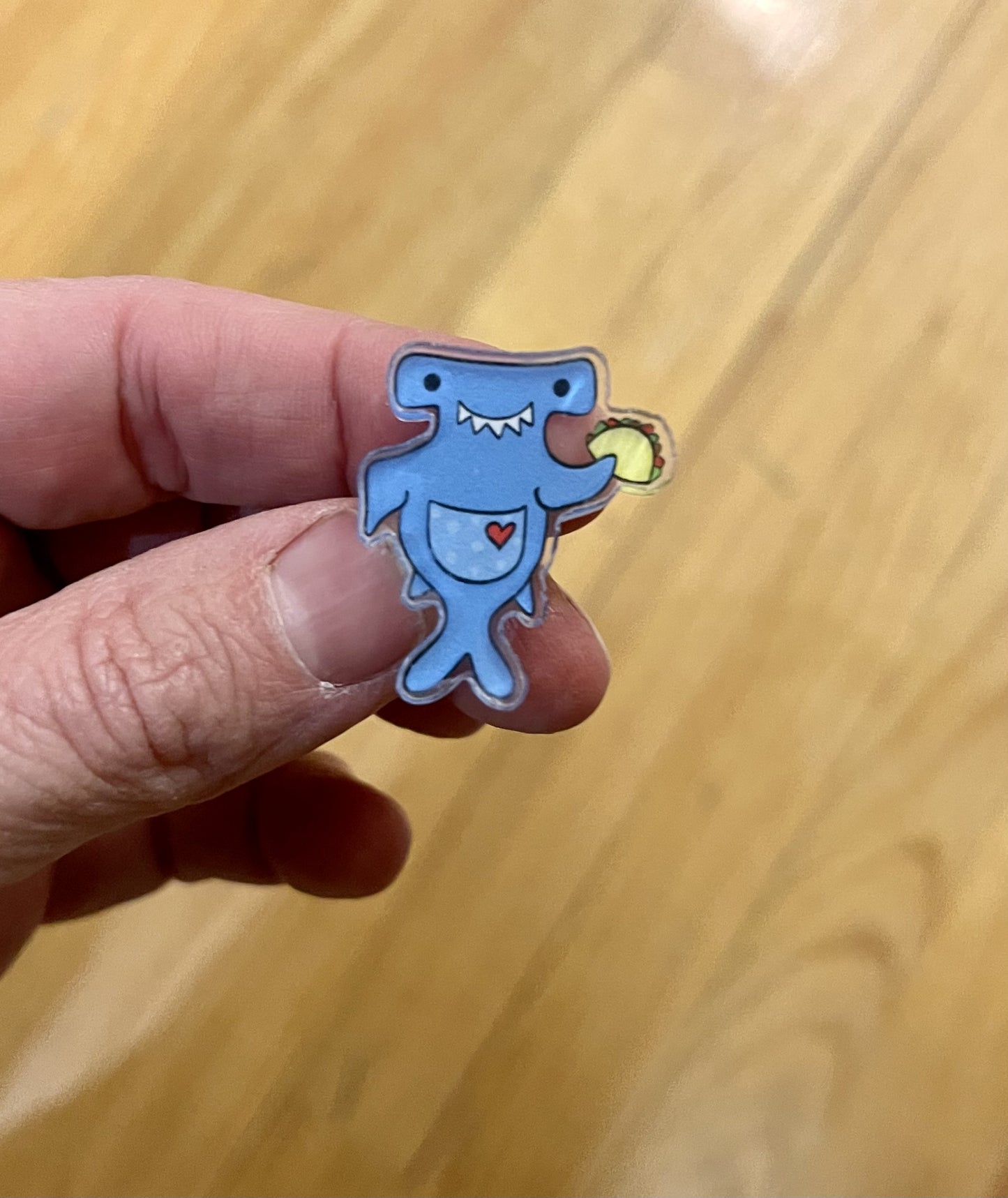 Hammerhead Shark Acrylic Pin