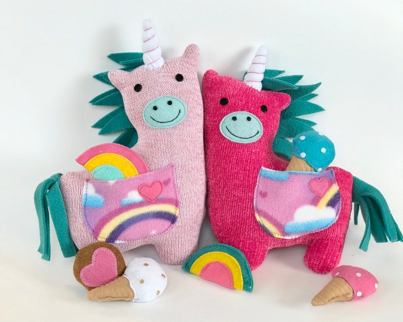 Happy Unicorn Stuffed Plushie