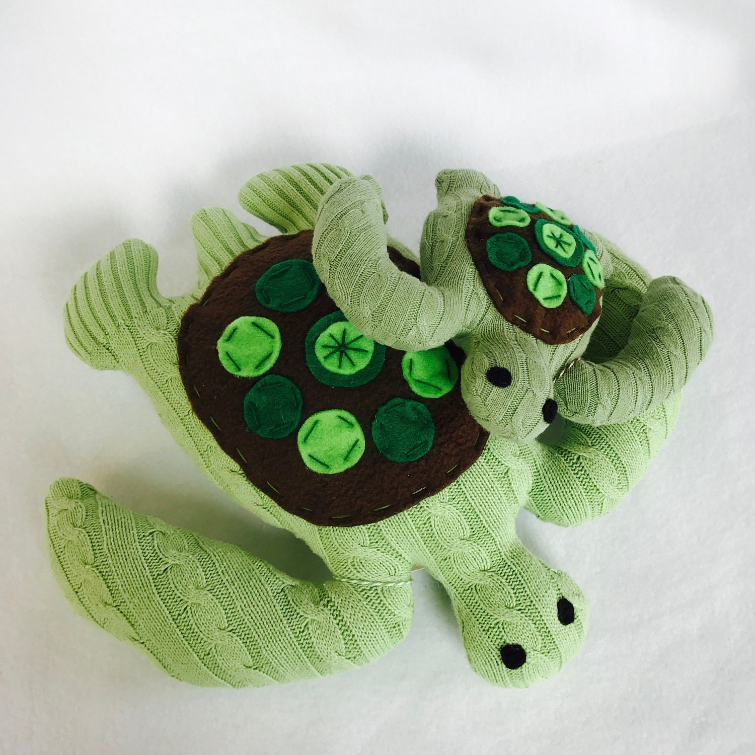 Ecofriendly Baby Sea Turtle stuffed animal plush