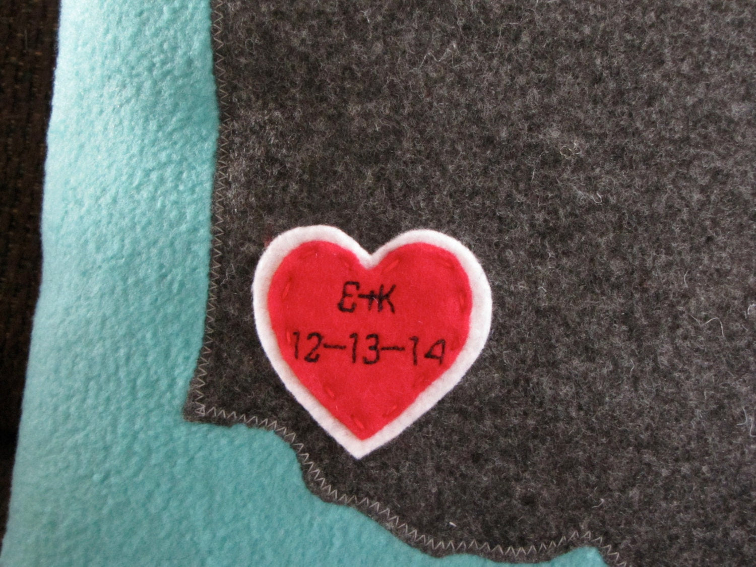 State of Kentucky Pillow with heart